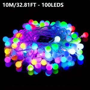 TEMU 1개 USB 전원 LED 페어리 라이트 - 멀티컬러 파티 스트링 조명, 결혼식, 크리스마스 트리, 침실, 실내/외부 장식용 - 에너지 효율적인 LED 전구, 배터리 불필요, 내구성 있는 구조, 축제 조명, 생동감 넘치는 빛 디스플레이