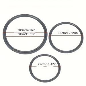 TEMU 내구성 강화 벽난로 링 - 실내/야외용, 스토브, 가스 버너 호환 - 내열 금속 구조 - 목재, 석탄, 가스 사용 가능 - 균일한 열 분배 및 안정성 - 난로대, 그릴, 조리대 호환 - 가정용/상업용 - 세척 용이