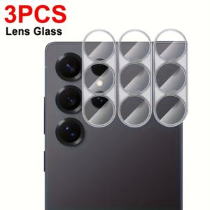 TEMU 삼성 Z Fold 7/6/5/4Z Flip 7/6/5/4용 곡면 커버 풀커버 강화 유리 렌즈 보호필름, 3개 세트