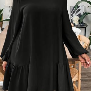 TEMU 플러스 사이즈 - 우아하고 캐주얼한 스타일의 플러스 사이즈 드레스