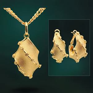 TEMU 여성을 위한 세련된 주얼리 컬렉션 - 저자극성 구리 귀걸이 후크가 특징인 3pcs 패션 선물 세트, 일상복 및 선물용으로 적합, 안료 없음 - 목걸이 및 귀걸이 페어