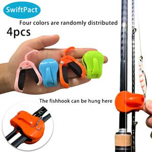 TEMU 휴대용 낚시대 고정 클립 - 한 손으로 간편 설치 가능한 퀵 어태치, 모든 민물 경량 이중 섹션 루어 로드에 적합한 낚싯대 홀더, 낚시 도구 정리함