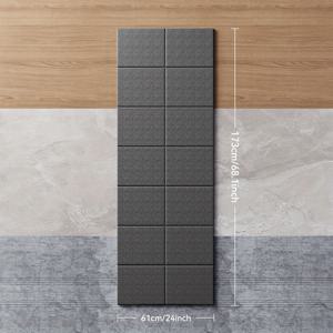 TEMU 1개 헤비듀티 접이식 런닝머신 매트 - 미끄럼 방지 방수 체육관 & 홈 트레이닝용 매트, 추가 173x61cm (68.5x24), 두께 0.5cm PVC 바닥재, 러닝머신 보호용, 가정 및 상업용 이상적, 슬림 디자인, 미끄럼 방지 표면