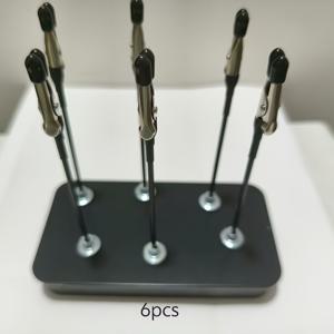 TEMU 모델 페인팅 및 용접 고정용 고무 소재의 부드러운 헤드가 있는 유연한 자석 악어 클립 6개 팩