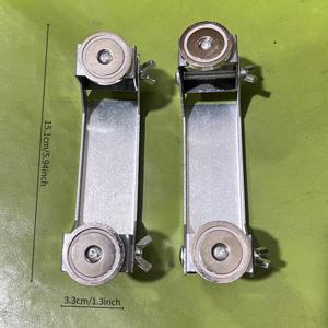 TEMU 2개 조절 가능한 자석 용접 클램프 - 정밀 금속 작업, 용접, 직물 제작 및 산업용을 위한 안전 볼트 잠금 장치가 있는 헤비듀티 철제 앵글 조절 클램프, 견고한 구조의 산업용 액세서리