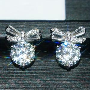 TEMU 리드키스 여성용 K 도금 합성 지르코니아 스터드 귀걸이 - 4월 탄생석 주얼리, 합성 지르코니아 귀걸이, 데일리웨어, 파티, 선물, 사계절 우아한 디자인