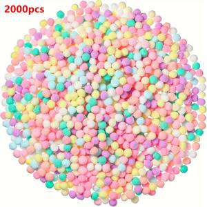 TEMU 2000 혼합 컬러 폼폼 - DIY 공예, 장식 및 파티 선물용 다양한 향기 버블 구멍폼, 홈 데코레이션과 파티 장식에 완벽함, 파티 장식 | 활기찬 버블 구멍 | 내구성 있는 수제 재료, 버블 구멍 공예