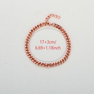 TEMU 쿠바 링크 디자인의 구리 팔찌. 5mm, 7mm, 9mm, 12mm의 폭과 0.20