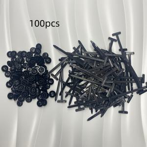 TEMU 100개 내구성 강한 자가 잠금 나일론 케이블 타이 블랙 플라스틱 지퍼 풀 - 자동차 수리, 가정 및 야외 다용도 정리 도구용 고강도 UV 저항 리테이너