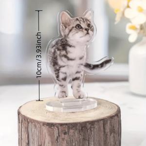 TEMU [2D 플랫] 맞춤형 아크릴 스탠드 - 개인 맞춤 애완 동물 이름판, 맞춤 강아지 고양이 사진 간판, 가족 사진 컷아웃, 독특한 홈 데코, 크리스마스 선물, 애완 동물 애호가, 가족 및 친구를 위한 완벽한 선물, 내구성, 스타일리시, 정교함