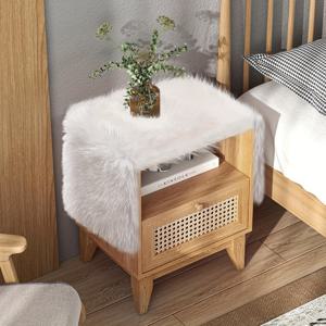 TEMU 1개 분홍색 퍼 테이블 러너, 푹신한 드레서 장식 매트, 두꺼운 플러시 테이블 플래그, 침실, 커피 테이블, 생일 파티, 웨딩, 거실 여름 홈 데코에 적합