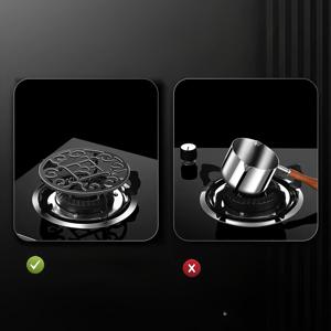 TEMU 헤비듀티 주철 버너 지지대 프레임 - 가스 스토브 및 웍 호환, 미끄럼 방지 베이스, 인덕션 조리대용, 오븐 사용 가능, 쉬운 청소 표면 - 가정 및 전문 주방에 이상적인 내구성 있는 주방 액세서리, 장식 패턴 디자인, 튼튼한 구조, 고품질 금속, 요리 애호가를 위한 주철 버너 보호대