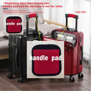 TEMU 레드 핸들 그립 - 부드럽고 편안한 느낌을 위해 디자인됨 - 재사용 가능한 기능, 여행 가방 손잡이 커버, 캐리어 손잡이 커버, 생일 선물로 적합.