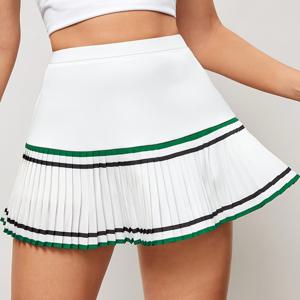 TEMU 여성용 운동 반바지 - 사이드 포켓이 있는 비침 방지 워크아웃 팬츠, 스트레치 짐 쇼츠, 러닝/테니스/요가용 - 가벼운 빠른 건조 스포츠 쇼츠, 흰색/녹색/검정색 블록 컬러, 미끄럼 방지 허리밴드, 스포츠 및 캐주얼 의상용, 테니스 액세서리, 편안한 핏, 여성용 스커트, 테니스/골프 의류, 스포티 디자인