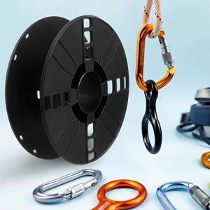 TEMU 헤비듀티 수동 케이블 정리 릴 - 휴대용 코드 및 로프 보관, 부드러운 회전 스풀, 컴팩트 공간 절약 디자인, 전원 불필요 - 캠핑, 작업장, RV, DIY 프로젝트용 - 캐러비너 & 패스너 호환 가능 - 전기 기술자, 야외 활동, 취미가, 작업실 정리에 이상적, 내구성 강한 스풀, 신뢰할 수 있는 메커니즘, 취미 도구