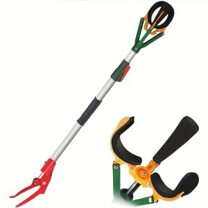 TEMU 확장 및 조절 가능한 과일 수확기, 미끄럼 방지 커버가 있는 다기능 수확기, 사과 수확봉, 오렌지, 배, 레몬용 알루미늄 봉