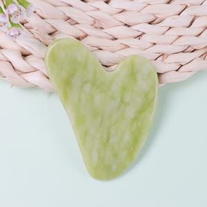 TEMU 인공 옥 구아샤 마사지 도구 - 얼굴과 몸용 수제 천연석 스크래핑 보드, 전통 경락 마사저, 남녀를 위한 셀프케어 선물|괄사마사지