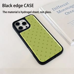 TEMU 폰 케이스: 에폭시 수지 소프트 쉘 전기도금 접착제 낙하 방지 폰 케이스 그린 스타즈 애플 16ProMax/15Plus/14/13 충격 방지 보호 커버 귀여운 휴일 선물 남자친구, , 언니, 가족용