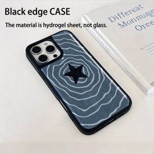 TEMU 폰케이스: 에폭시 수지 소프트 쉘 전기도금 접착제 낙하 방지 폰케이스 블루 스타즈 애플 16ProMax/15Plus/14/13 충격 방지 보호 커버 귀여운 휴일 선물 남자친구, , 여동생, 가족용