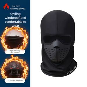 TEMU TOSUOD 사이클링 헤드기어 1개; 아웃도어 스키용 따뜻한 마스크; 겨울 모터사이클 및 자전거용 통기성 마스크.