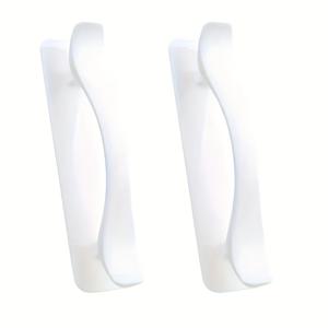 TEMU 2개 세트 무드릴링 접착식 핸들 - 강력한 스티키 도어 클립, 유리 도어, 옷장, 냉장고, 주방 캐비닛 및 창문용, 손상 없는 설치 - 표면 장착 핸들, 고품질 마감, 가구 업그레이드 도구