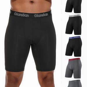 TEMU 5개 세트 긴 다리 스포츠 복서 쇼츠 남성용 빠른 건조 브랜드 품질 속옷 부드러운 남성용 편안한 홈메스 박서 쇼츠 슬립 브리프 팬티|반바지|남자반바지|남자옷