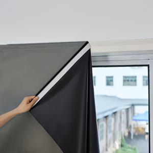 TEMU 임대용 커튼, 완전 , 침실 베이 윈도우, 드릴 설치 불필요, 접착식, 작은 창문, 짧은 커튼.