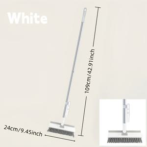 TEMU CoreTrendz 다용도 청소 키트 - 스테인리스 핸들 & 스퀴지 포함, 조절 가능한 전기 없이 사용 가능, 타일/유리/바닥/샤워실/주방/차고/벽용 강력한 스크래퍼 브러시, 미끄럼 방지 그립, 내구성 플라스틱 솔, 쉬운 조립