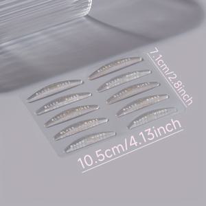 TEMU BLACK WINGS 5 자가 접착 재사용 가능 속눈썹 리프팅 패드, 속눈썹 펌 패드, 속눈썹 컬링 도구, 속눈썹 컬링 어시스턴트, 속눈썹 컬러, 속눈썹 리프팅 로드, 메이크업 뷰티 도구.