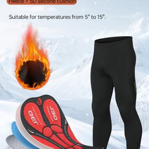 TEMU X-TIGER 남성용 사이클링 바지, 5D 패딩이 특징인 자전거 바지, 야외 산악 및 로드 라이딩용 사이클링 레깅스, 두꺼운 플리스 사이클링 하의|자전거|남자바지