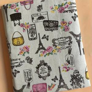 TEMU 타워 패턴 대형 롤 리넨 원단 (리넨 시트/블레이드) - 미리 자른 DIY 손바느질 천, 19.69x57.09 인치, 드레스메이킹, 커튼 제작, 공예용 - 통기성 & 가벼운 리넨 소재 (>60Nsm)