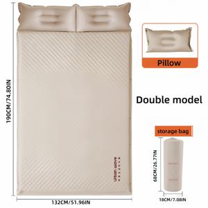 TEMU URBANWAVE 자동 팽창형 아웃도어 매트리스 - 4인용, 초경량 & 휴대용 가방 포함, 펌프 불필요, 자동 공기 주입, 내구성 강한 직사각형 침낭 (캠핑, 하이킹, 해변, 여행용) - 사계절 사용 가능, 컴팩트 디자인, 신뢰할 수 있는 성능, 캠핑 장비, 어드벤처 서커를 위한 여행용 침대