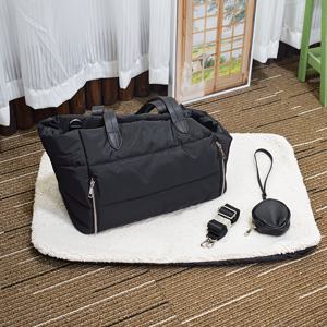 TEMU 15파운드 이하 강아지 & 고양이용 3-in-1 접이식 펫 캐리어 백팩 - 소프트 플리스 매트, 지퍼 잠금, 분리형 배변봉투 홀더 및 휴대용 디자인 - 비행기, 차량, 대중교통에 적합한 스타일리시하고 기능성 여행 가방