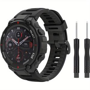 TEMU 아마즈핏 T-Rex/T-Rex Pro 스마트워치 호환 소프트 교체 스트랩 - 통기성 스포츠 밴드, 남녀공용 손목 밴드, 간편 설치 (프로용 도구 불필요)