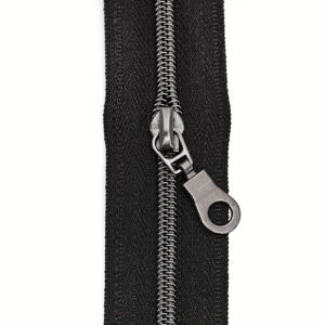 TEMU 4.5미터 지퍼 (슬라이더 10개 포함), 숫자 3 나일론 지퍼 (컬러 그라데이션 치아), 자유롭게 절단 가능한 매우 긴 지퍼, 의류 포켓, 가방, 지갑 및 공예품에 적합.