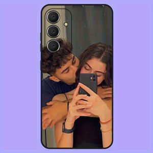 TEMU 갤럭시 S25, S24, S23, S22, S21, A05S, A06, A13, A14, A15, A16, A23, A25, A33, A35, A36, A52, A53, A54, A73 호환 맞춤형 휴대폰 케이스. 사진과 텍스트로 개인화된 디자인. 부드러운 풀 랩 보호 커버. 독점