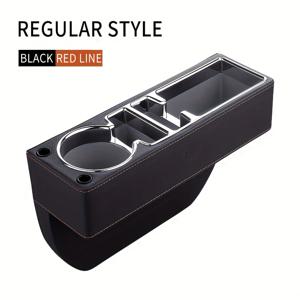 TEMU 차량용 시트 갭 오거나이저 - 헤비듀티 멀티 기능 보관함, 조절 가능한 수납공간, 컵홀더 & 휴대폰 홀더, 시트 아래/시트 사이 설치, 모든 차량(SUV, 트럭)에 적합 - 공간 절약형 차량 액세서리