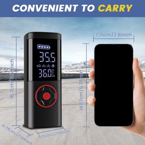 TEMU 긴급용 자동차 점프 스타터 & 휴대용 타이어 공기 주입기 2-in-1 - 배터리 부족 즉시 점프 스타트, 고속 공기 펌프, 배터리 부족 및 펑크 타이어용, USB 고속 충전 및 LED 플러드라이트 포함 - 컴팩트 디자인, 콘센트 불필요, 긴급 상황 필수품