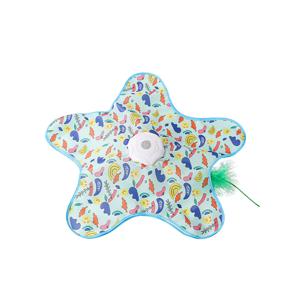 TEMU 고양이 장난감 커버 1개, 숨기고 사냥하는 자동 장난감, 강아지에게도 적합, 배터리 용량 1200mAh, 인조 깃털 포함