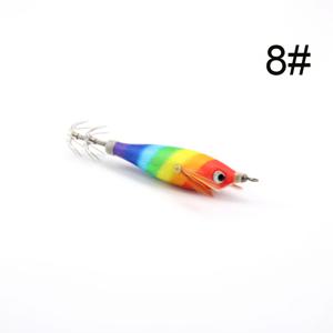 TEMU TUODSPLU 실감나는 발광 오징어 루어 1개 - 날카로운 스테인리스 훅, (녹색, 파란색, 갈색, 분홍색, 무지개, 검정) 생동감 있는 눈과 꼬리로 만든 문어·오징어·참치·고등어용 사료. 바닷물 & 민물 낚시에 적합한 오징어 미끼, 문어 미끼, 고품질 전문가용