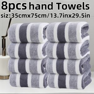 TEMU 8개 세트 넓은 페이스 타월, 크기 35*75Cm/*29.5In, 두꺼운 코랄 플리스, 초극세사 소재, 다양한 색상으로 제공, 흡수력 뛰어남, 빠른 건조, 부드럽고 편안함, 욕실, 샤워, 호텔 사용에 적합|수건|샤워타올
