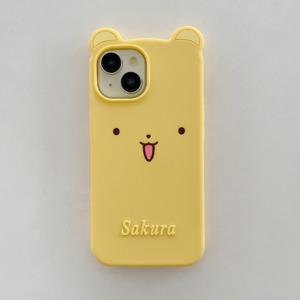 TEMU 폰 케이스: 오리지널 옐로우 카툰 슬림 고품질 아이폰 12/13/14/15/16 호환, 손에 편안한 가벼운 일본식 플러스 맥스 이어 스타일 보호 케이스