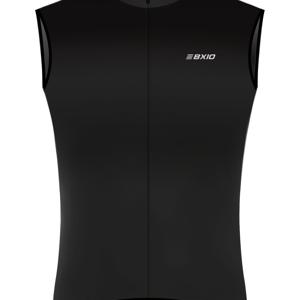 TEMU 겨울 신상 자전거용 블랙 조끼, 지퍼 디자인, 심플하고 세련된 겨울 자전거 필수 아이템