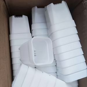 TEMU 25개입 헤비듀티 플라스틱 미니 사각 묘목 트레이 (배수구 포함) - 실외용 다육식물, 선인장, 고기식물에 적합 (뿌리 시스템이 제한된 식물용)