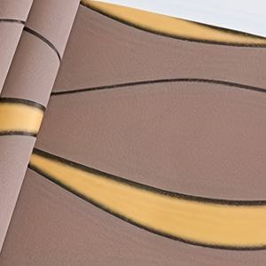 TEMU 셀프 접착 스웨이드 부직포 벽지 롤 - 모던 거실 배경, 침실 3D 웨이브 라인 텍스처 장식용 종이