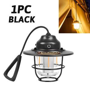 TEMU 1개 USB 충전식 LED 캠핑 라이트 - 빈티지 분위기, 하이킹, 낚시 및 선물용 밝은 다기능 비상 손전등, USB 충전 가능, 18650 리튬 배터리, 블랙, 캠핑 액세서리, 슬림 디자인, 내구성 있는 구조, 캠핑 조명, 캠핑 장비, 충전식 라이트, 캠핑 액세서리, 캠핑 램프, 파워 뱅크, 캠핑 랜턴|보조배터리|캠핑용품|보조배터리20000