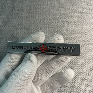 TEMU 1개, 메탈 배지, 긴 스트립 우산 자동차 엠블럼, 내구성 좋은 차량 개조 액세서리, 미적 감각 향상, 다양한 모델 호환, 스타일리시하고 실용적인 트렁크 엠블럼 - 펜더 엠블럼 - 사이드 패널 스티커.