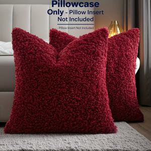 TEMU 노르딕 스타일 플러시 베개 커버 2개 세트 - 지퍼형, 기계 세탁 가능, 부드럽고 편안한 소재, 거실/침실용 홈 데코, 소파 쿠션 커버, 쉬운 관리, 단면 플러시 디자인, 내장재 미포함, 장식용 베개, 프랑스 스타일, 우아한 패턴, 튼튼한 베개