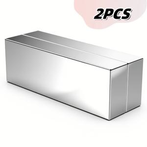 TEMU 2개 60x20x10mm 대형 자석 철사각형 자석 - 작업장, 창고, 야외 및 주방용 내구성 강한 녹 방지 금속 마커 - 안전한 고정, 튼튼하고 설치 쉬움, 작업용 자석, 작업장 정리, 매끄러운 메탈릭 마감, 부식 방지 소재, 고정 자석, 철 스틱, 모듈 고정 나사 자석, 작업대 와인더 고정, 대형 지구 자석, 자석