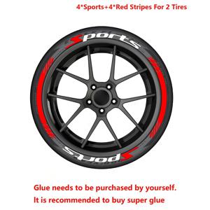 TEMU 4개/팩 PVC 타이어 레터링 - 자동차 & 휠 스티커용, 사전 적용된 타원형 타이어 데칼 (접착제 미포함), 타이어 개조 및 개인화용 휠 액세서리, 2개 타이어에 적합|스티커|타이어